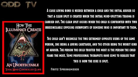**EXPOSED**--MAKING A CHILD-MIND-CONTROL SLAVE!!--((MK-ULTRA FILES!!)) Part 3