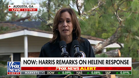 Kamala Harris Visits Georgia In The Aftermath Of Hurricane Helene