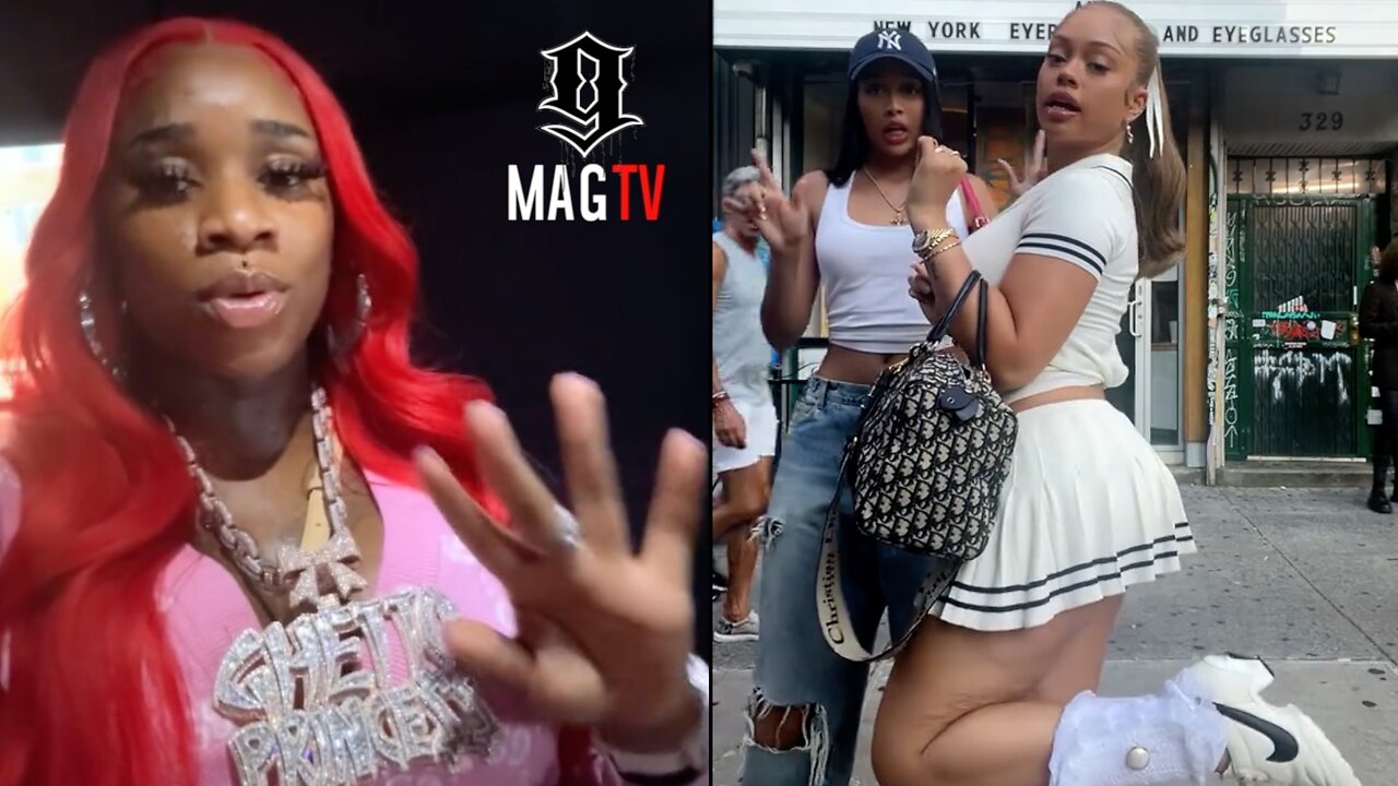 Sexyy Red Runs Into Man Tweakin Before Linking Up Wit Latto In New York City! 😱