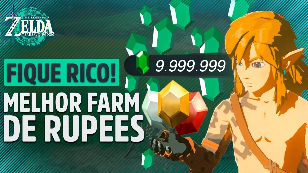 Rápido e FÁCIL MELHOR FARM de RUPEES para Zelda Tears of the Kingdom! FIQUE RICO EM MINUTOS!