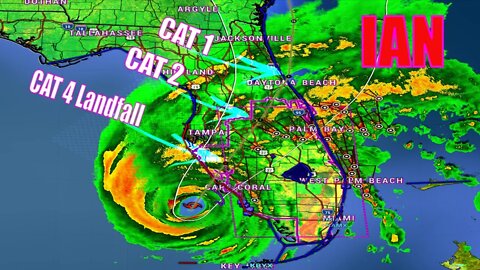 Major Hurricane Ian Cat 4 Landfall, Life-Threatening Storm Surge & Flooding!