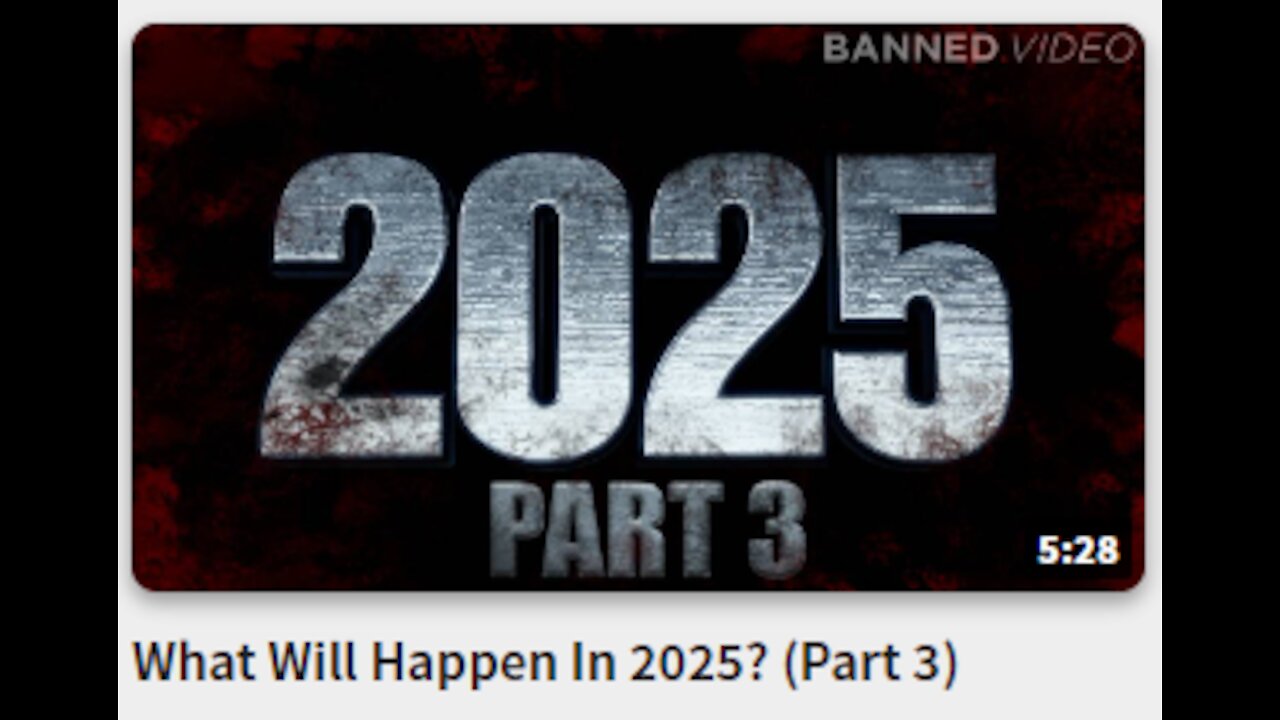 What Will Happen In 2025? (Part 3)