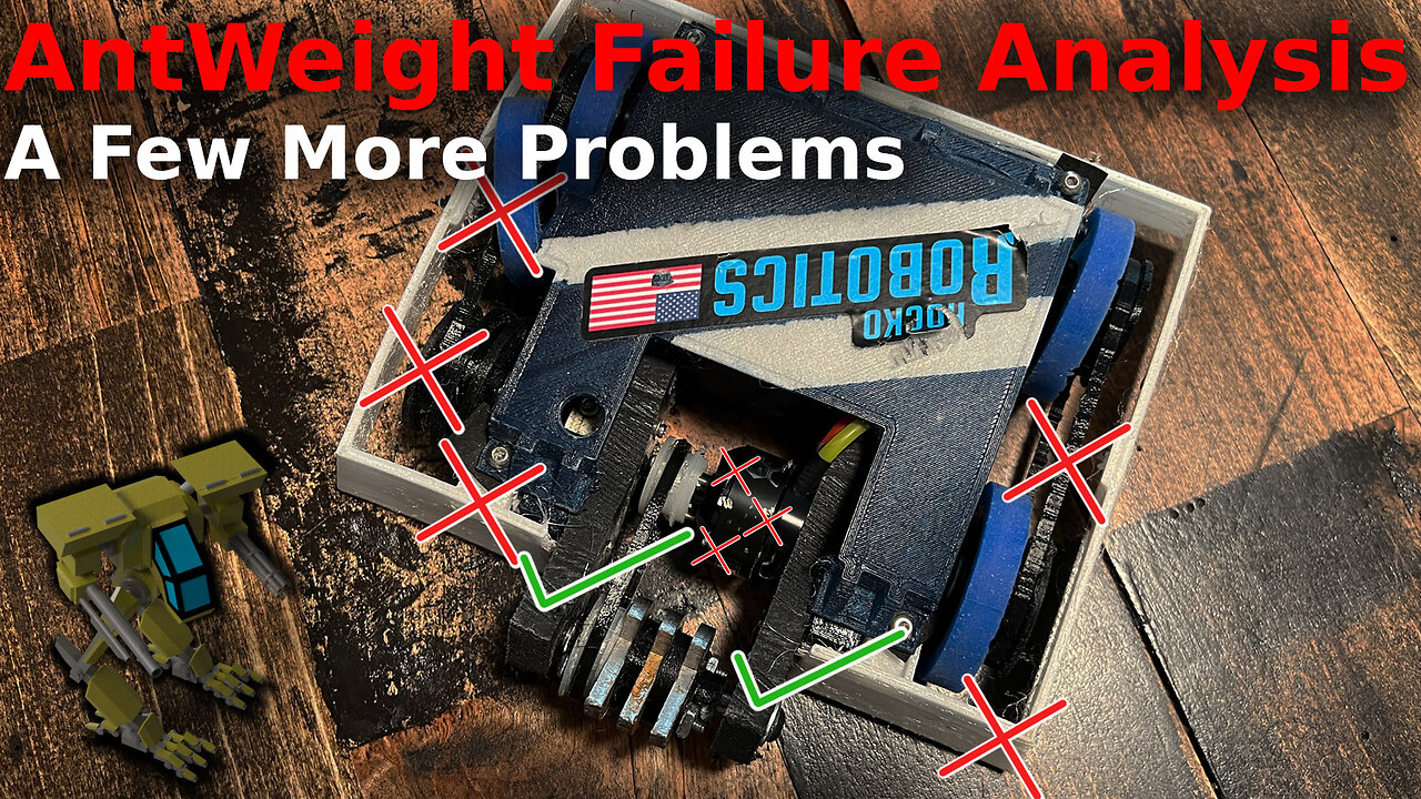 An AntWeight Failure Analysis - Patching a Combat Robot EP04