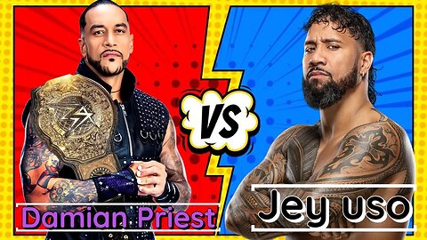 WWE 2K24 Damien Priest vs Jey uso One on one match