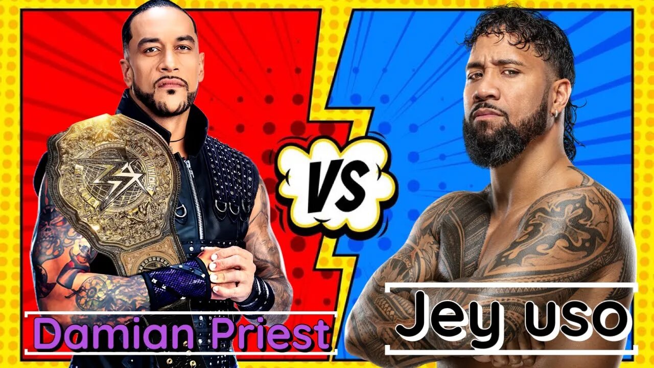 WWE 2K24 Damien Priest vs Jey uso One on one match