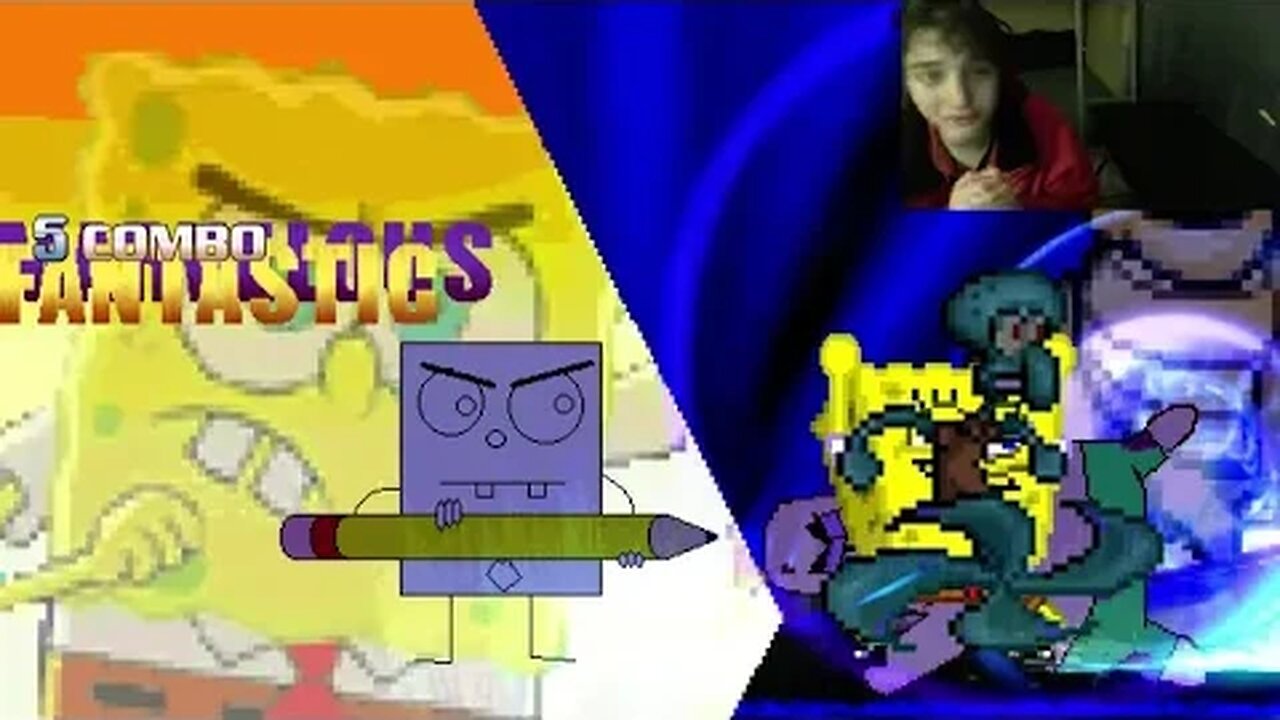 SpongeBob SquarePants Characters (SpongeBob, Squidward, and DoodleBob) VS Bowser In An Epic Battle