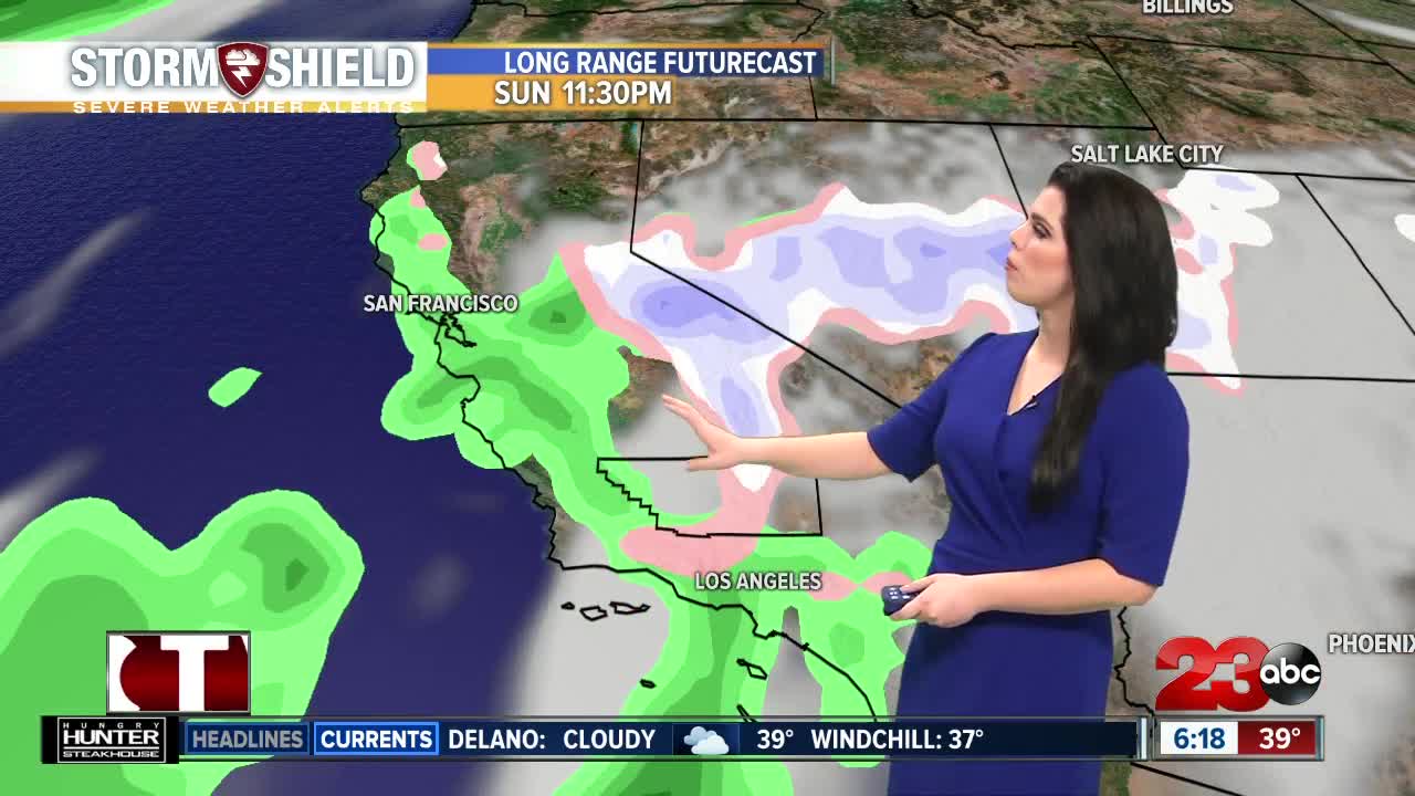 We have a calm Saturday with potential overnight rain and snow flurries