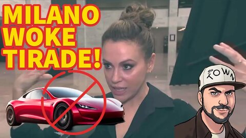 UNHINGED Alyssa Milano Takes MASSIVE L With WOKE TWITTER RANT Against Tesla Cars!