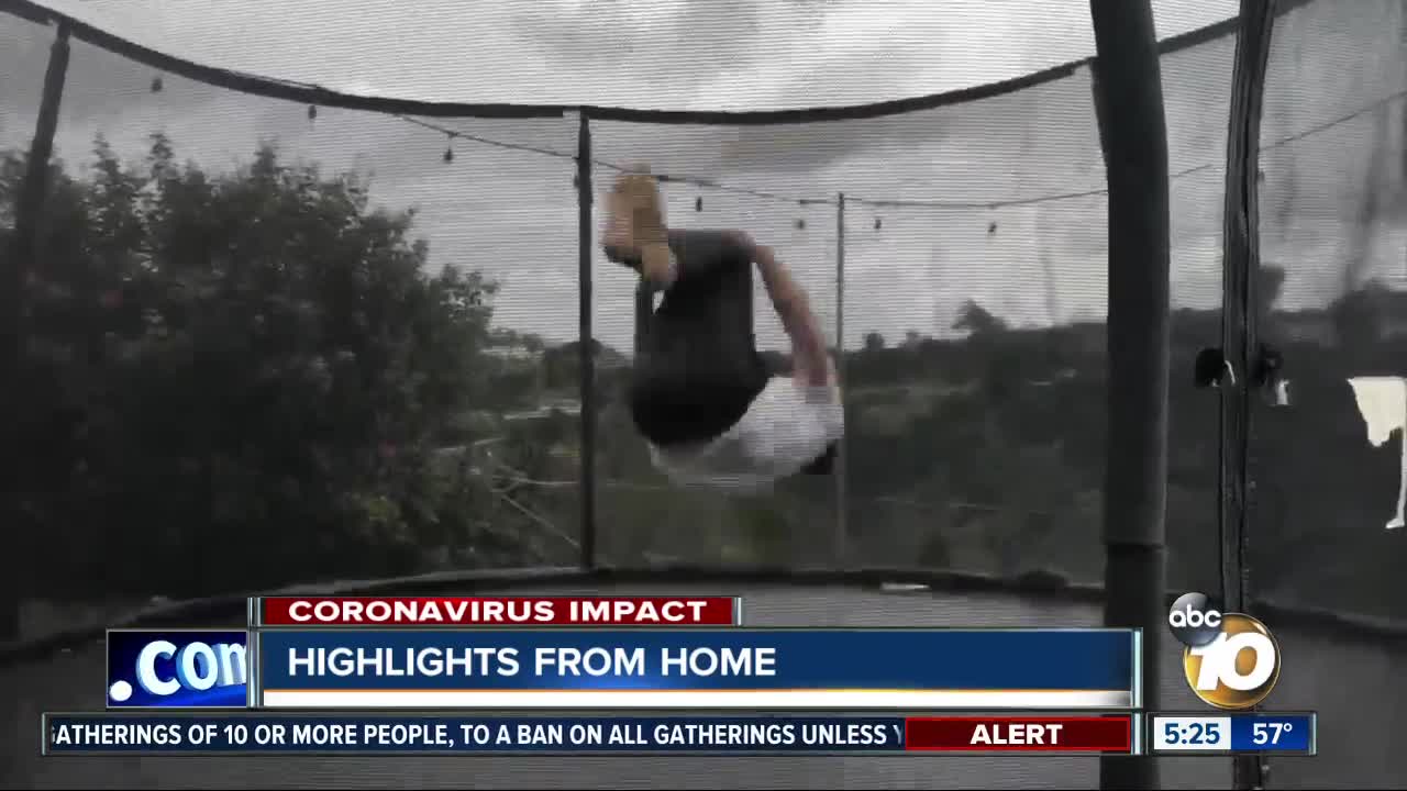 Highlights from home: Sports workouts