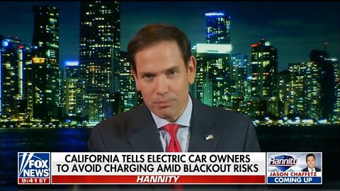 Sen Marco Rubio: Dems Aren't Dealing With Common Sense/Reality On EV's