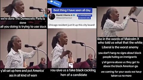 Little Black Lady on Fire 🔥 Giving Them Dems a Piece of her Mind, Heart, & Soul! WTG GIRL!