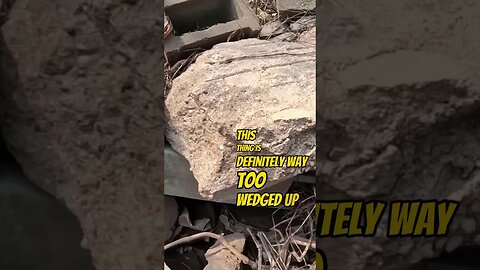I Can’t Believe What I Found Stuck Under This Giant Rock! #magnetfishing
