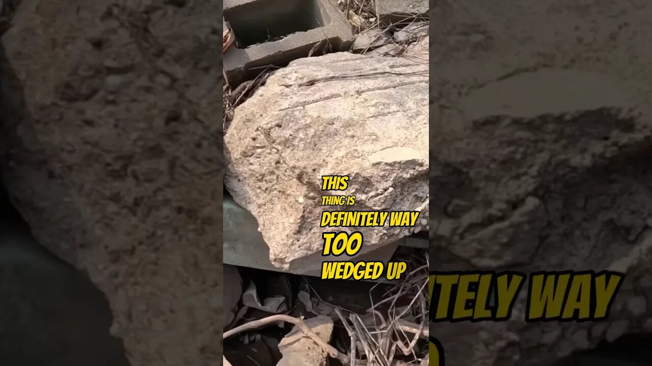 I Can’t Believe What I Found Stuck Under This Giant Rock! #magnetfishing