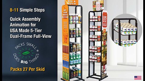 Clean Attractive Compact Beverage and Bottle Rack