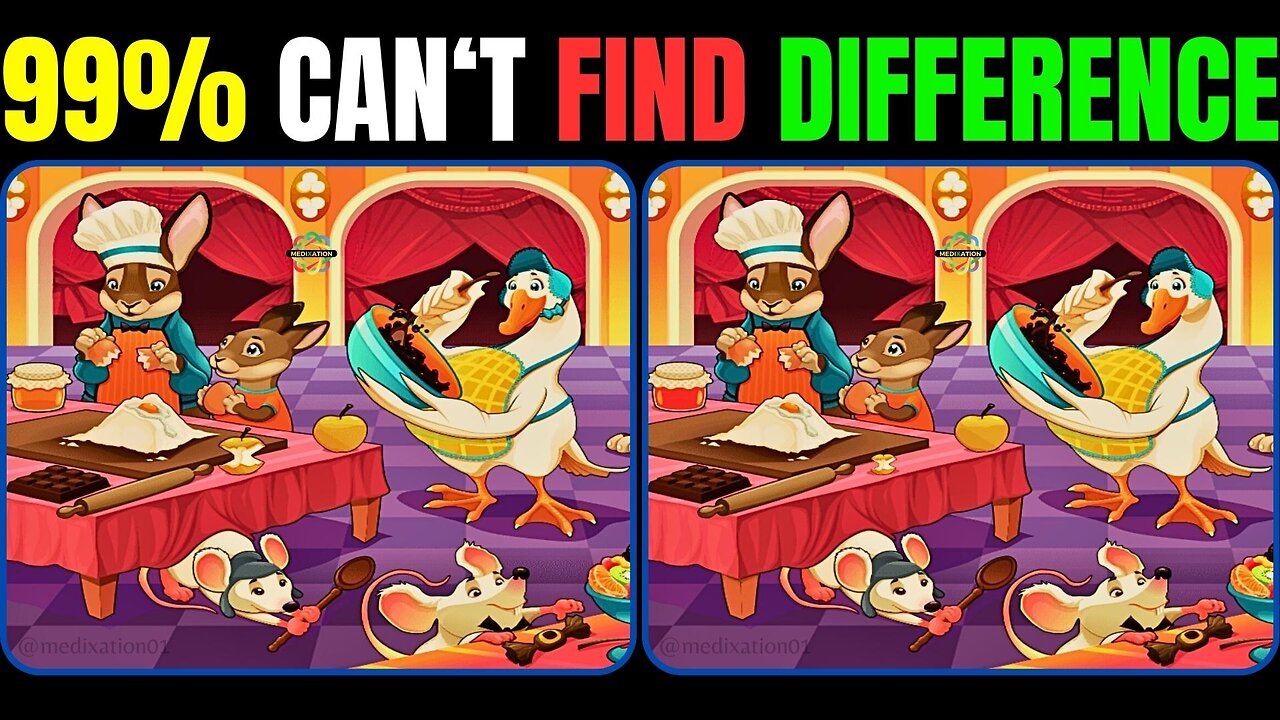 Spot The Difference : Only Genius Find ALL [ Find The Difference #13]