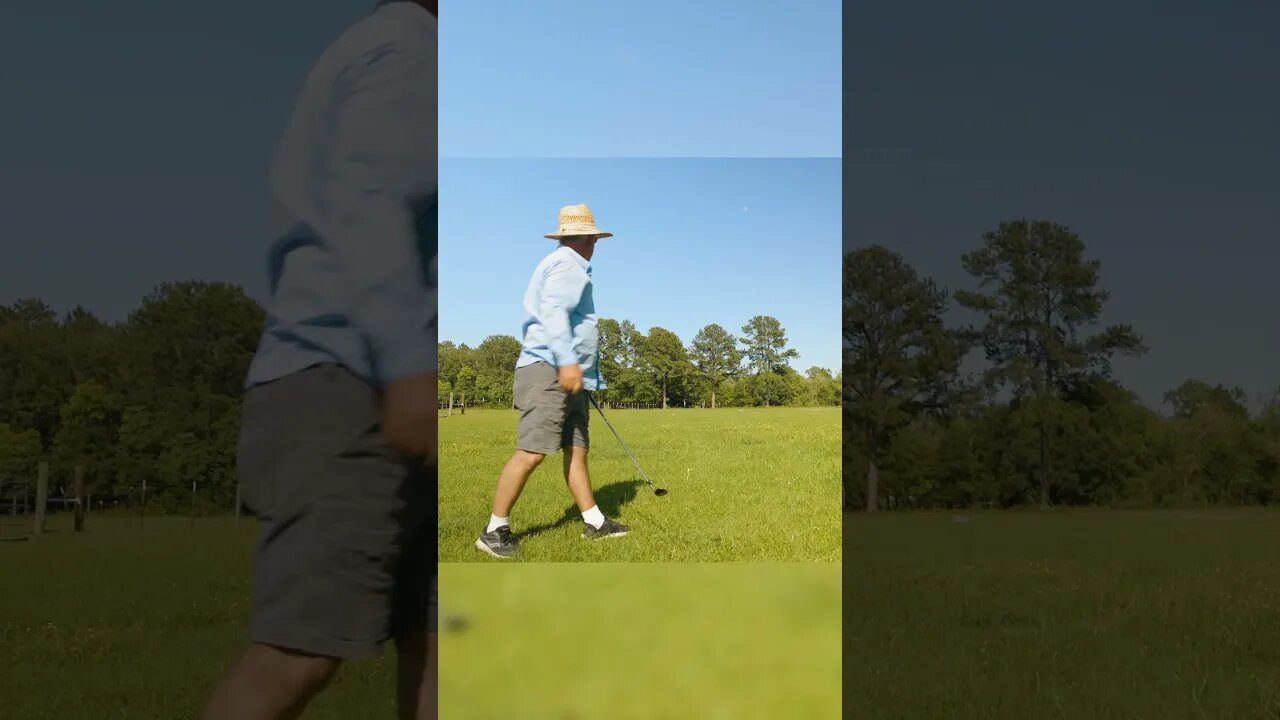 #shorts | WE PLAY REDNECK GOLF | GARDEN GOLF | GOPRO ATTACHED TO GOLF CLUB EPIC VIEW | CIWTG