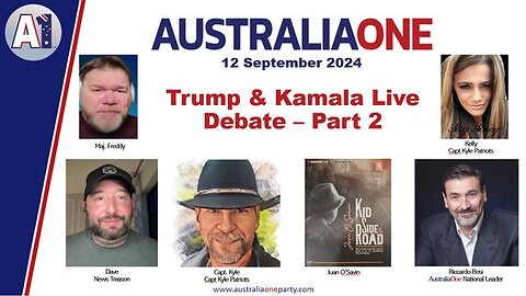 AustraliaOne Party (A1) - Trump & Kamala Live Debate Part 2 (12 September 2024)