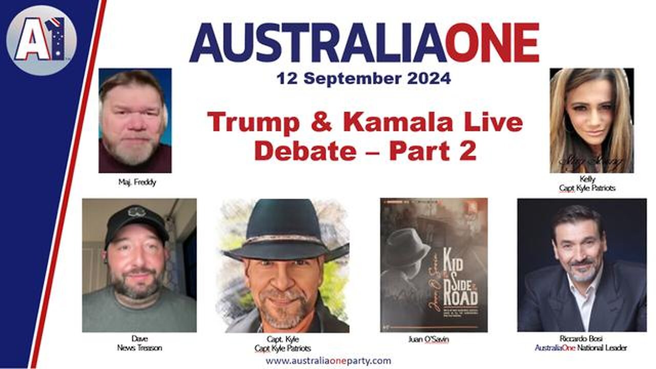 AustraliaOne Party (A1) - Trump & Kamala Live Debate Part 2 (12 September 2024)