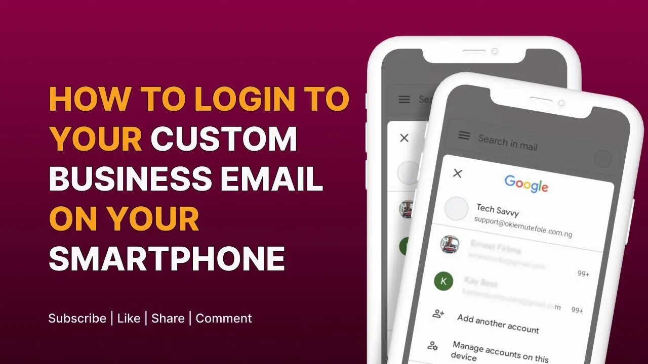 How to login to your business email on your smart phone for free #wordpress #wordpressplugins