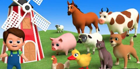 Learn Farm Animals Names & Sounds