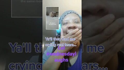 Wednesday laughs