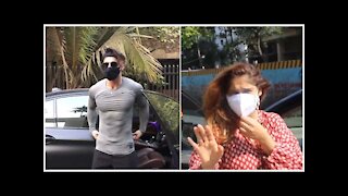 Asim Riaz & Arrti Singh Snapped Across Town