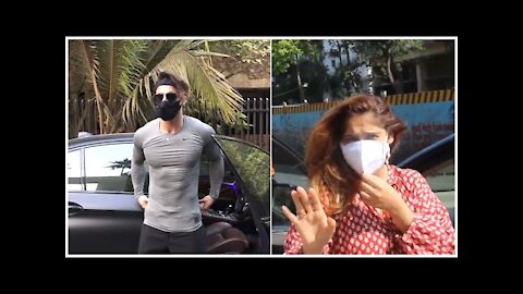 Asim Riaz & Arrti Singh Snapped Across Town