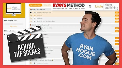 WHAT YOU GET INSIDE Ryan's Method: KDP Course (2019) 💥 Kindle Direct Publishing Tutorial