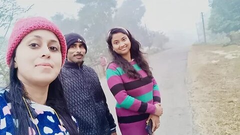 প্রচণ্ড শীতের মধ্যে মর্ণিং ওয়াকে গিয়ে কি কাণ্ড😉/ ভিডিঅ'তে যারা খারাফ মন্তব্য করো,দয়া করে দে