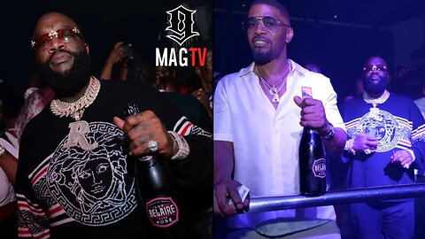 Rick Ross & Jamie Foxx Turn Up At Club Liv For 2023! 🍾
