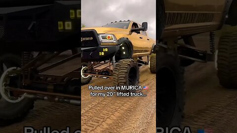 America police caught my ”illegal” LIFTED truck… 👀🚨 #shorts