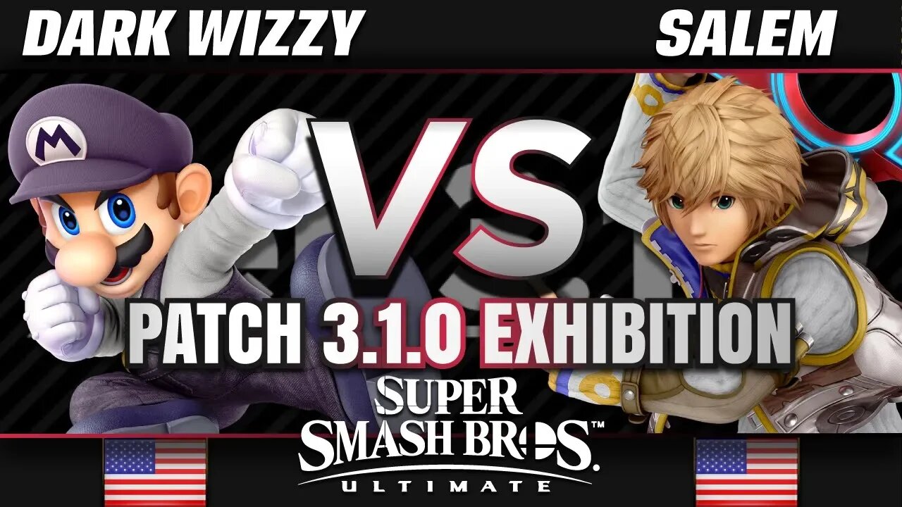Smash Ultimate Patch 3.1.0 Battle! Dark Wizzy (Mario) vs Salem (Shulk)