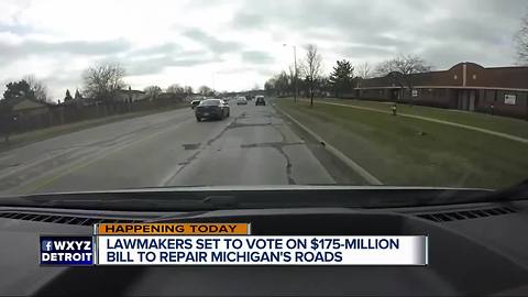 Michigan lawmakers set to vote on $175 million road funding bill