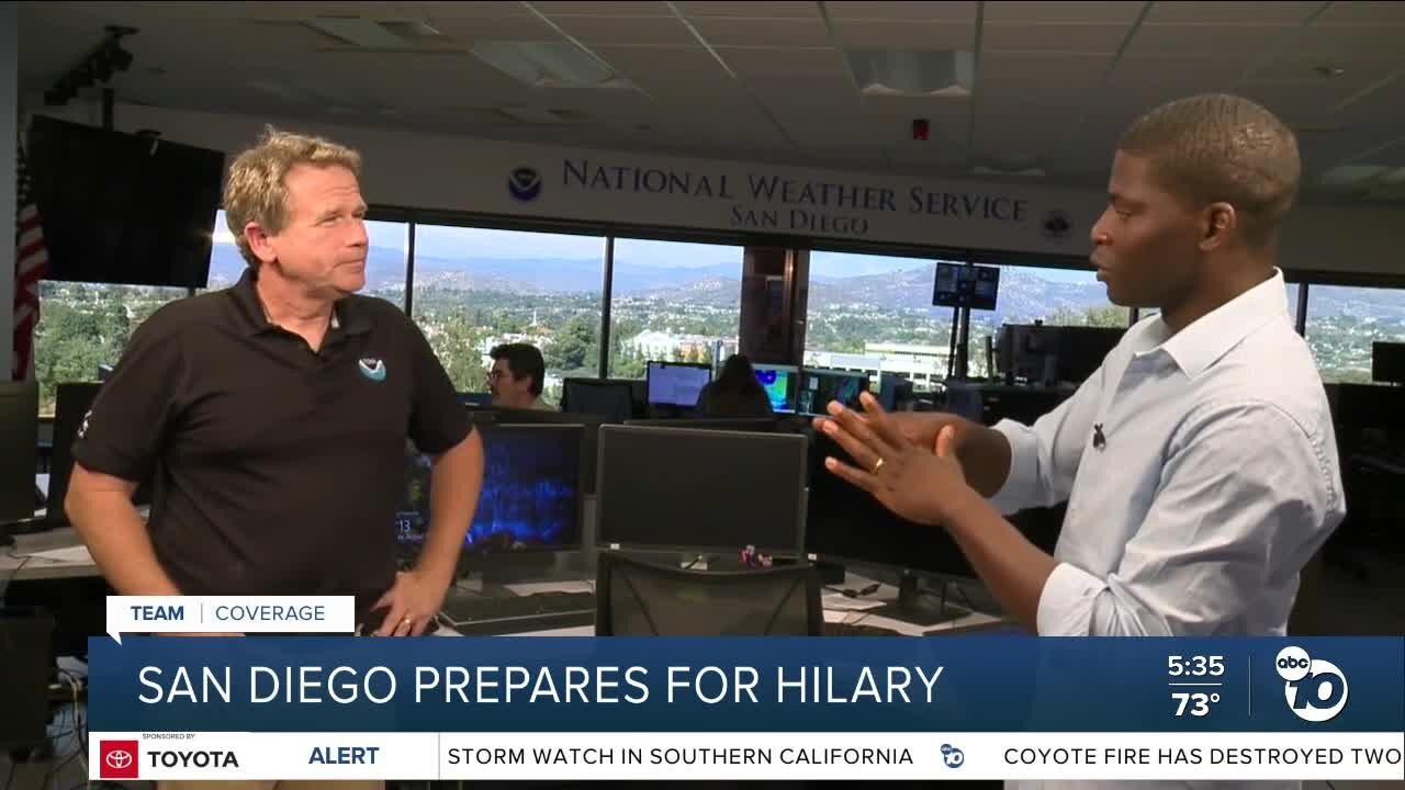 ABC 10News' deep dive on Hilary preps brings Anchor Wale Aliyu to NWS HQ