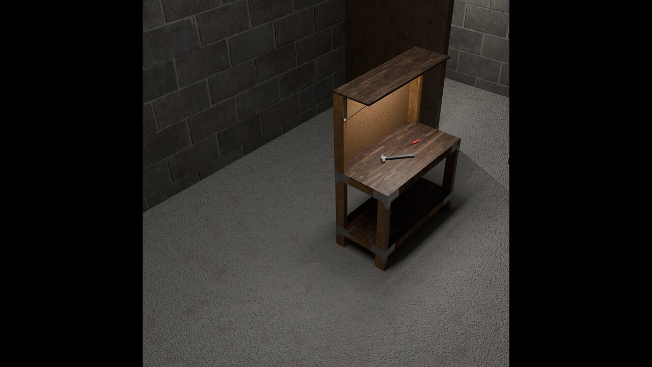 Art: Blender/Unreal (Baking Room & Hammer)