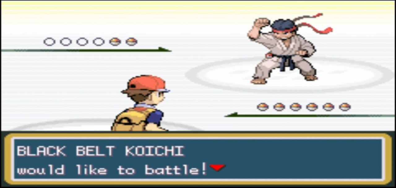 Pokemon Fire Red - Fighting Dojo Master Battle: Koichi