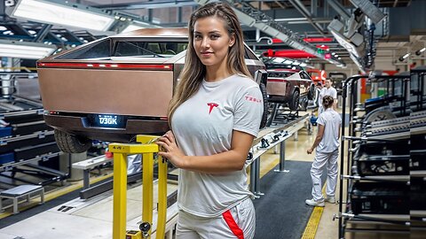 TESLA Cybertruck US Factory🚘Inside Secret Billion $ Gigafactory {+ Crash Test analysis}