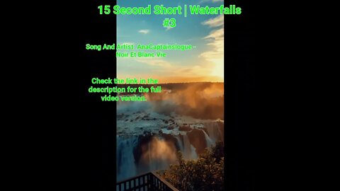 15 Second Short | Waterfalls | Brilliant Mind Meditation Music #meditation #3 @Meditation Channel