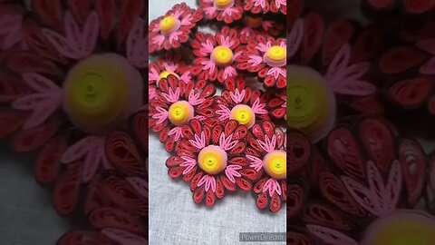 🌼 Beautiful 3D Paper Quilling flowers | ත්‍රිමාණ පේපර් කුවිලින් මල් 🌼@chcreation moratuwa