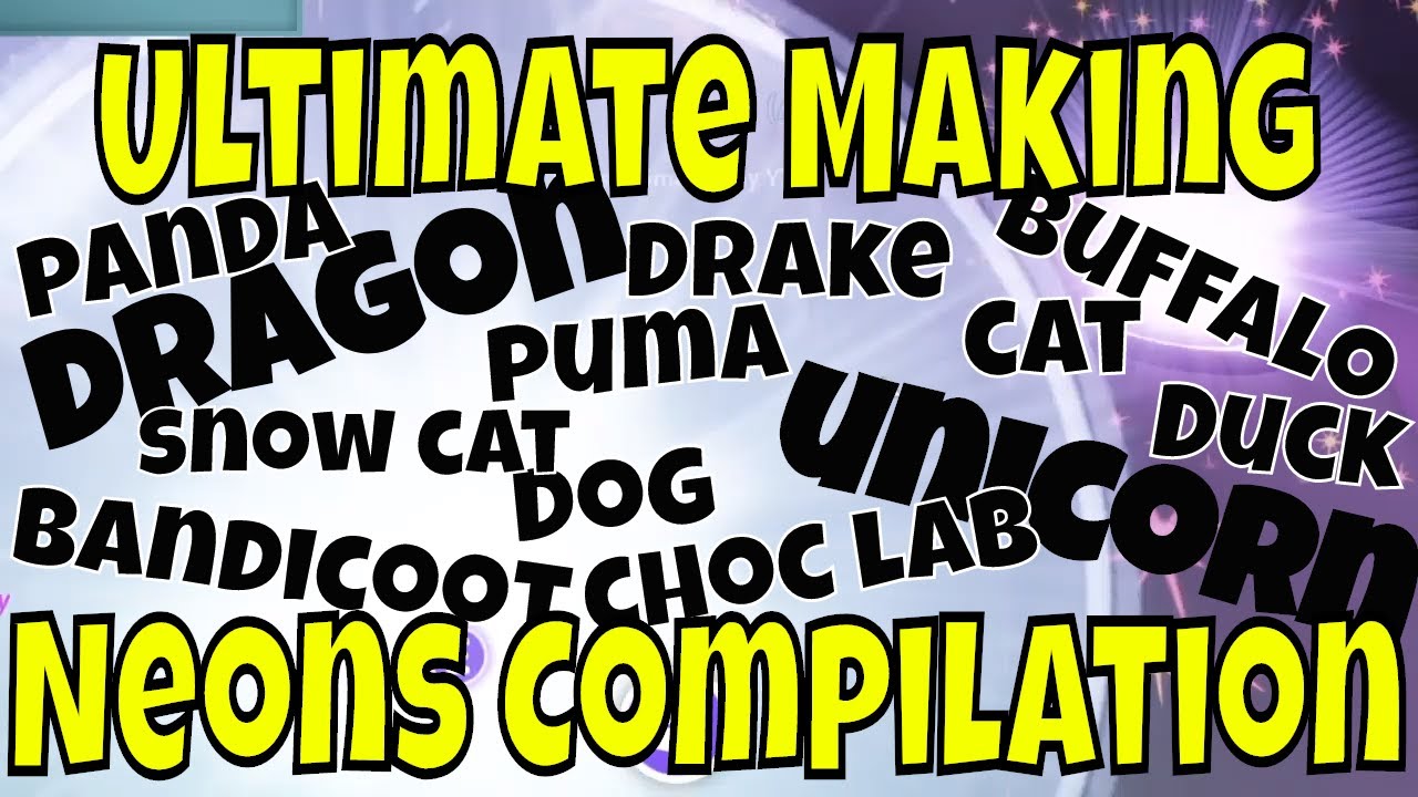 Roblox Adopt Me Making Neon Pets Video