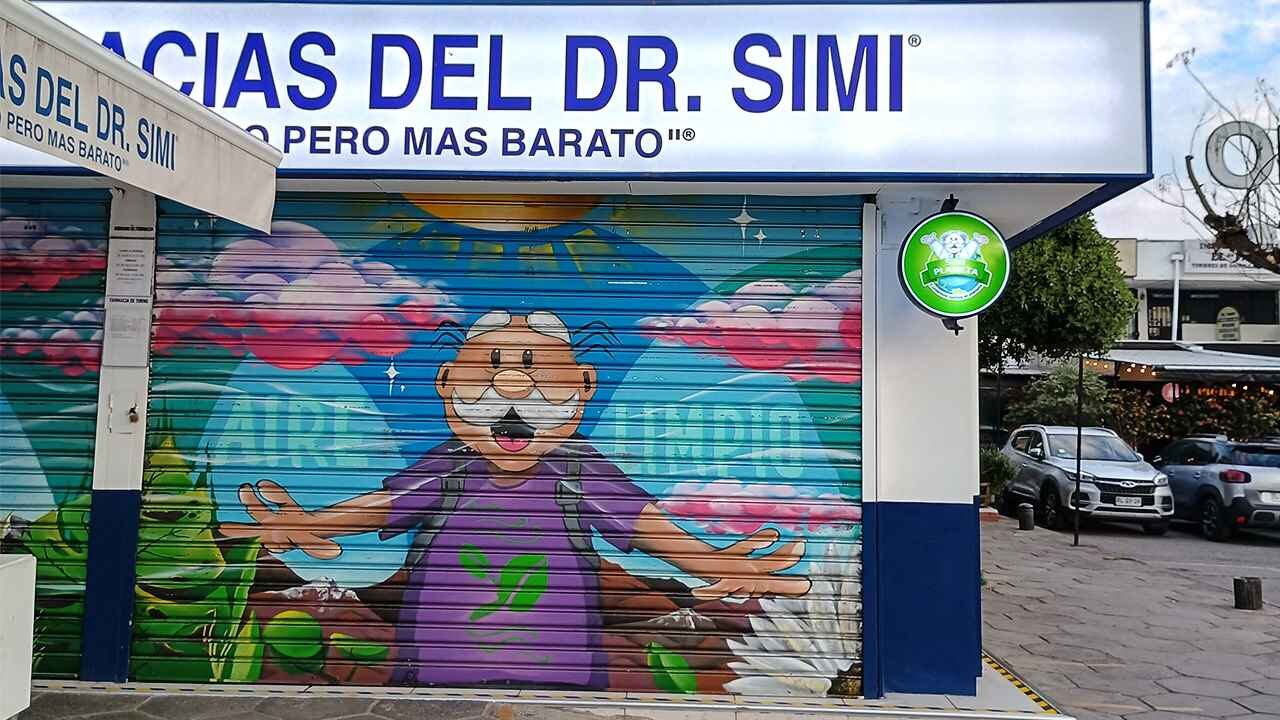 MundoRoms - ArteCalleMR - Mural Dr.Simi - Manquehue- Las Condes