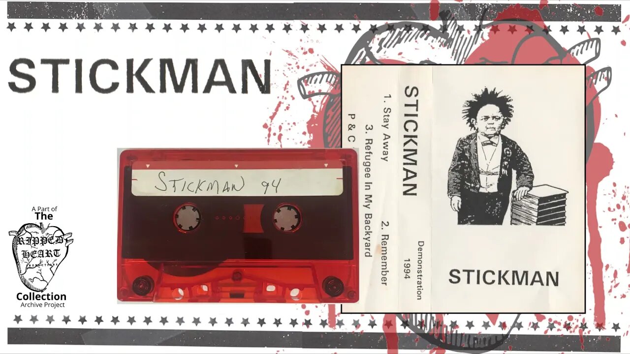 Stickman 🖭 Demonstration 1994. Full Cassette Demo Tape. Detroit/Taylor, Michigan Christian Rock.