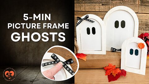 5-minute DIY Picture Frame Ghosts