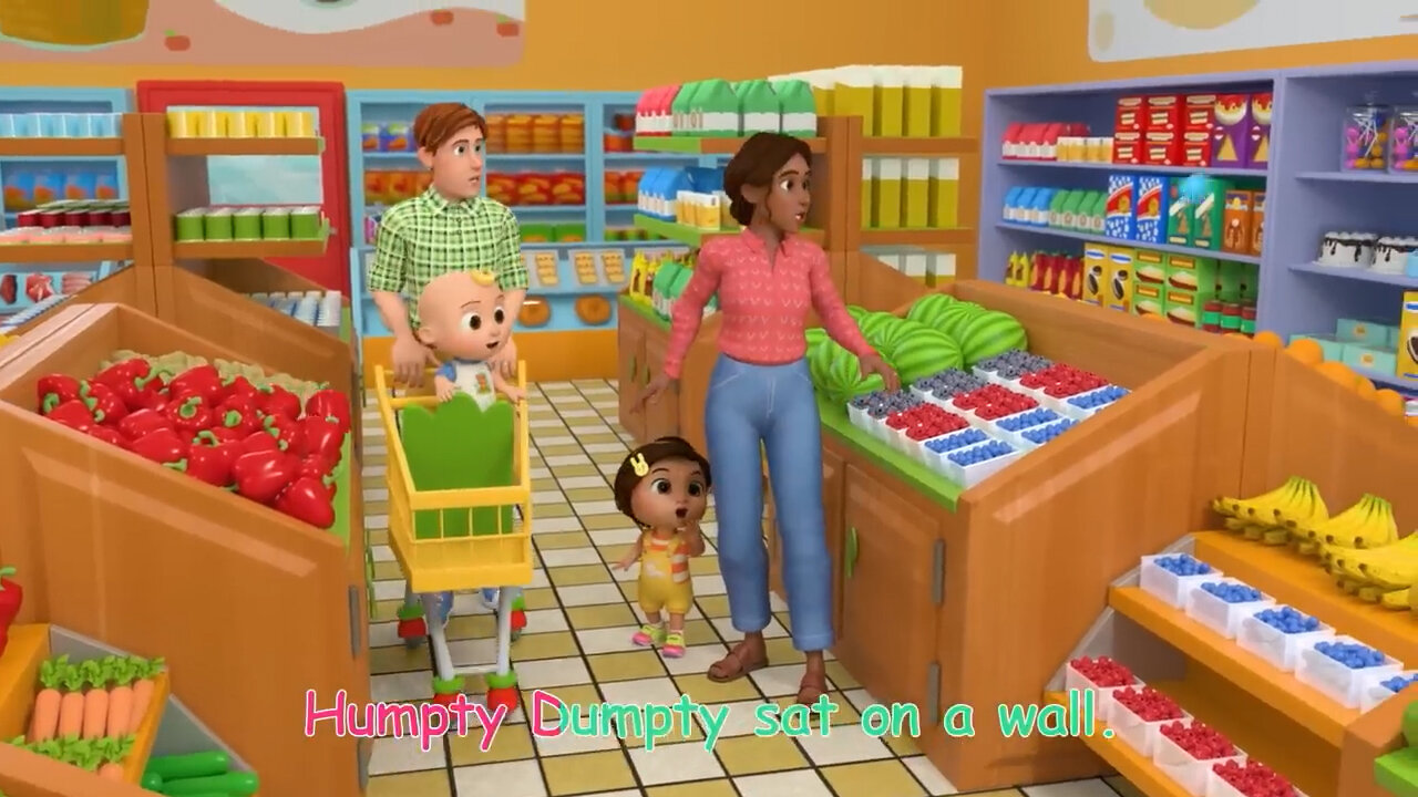 Humpty Dumpty Grocery Store | CoComelon Nursery Rhymes & Kids Songs