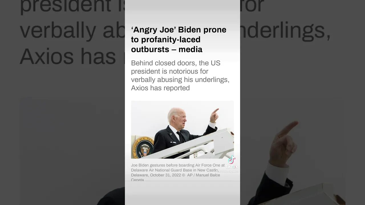 Why Is Biden So Angry? #Biden #angry #USA #America #bidenadmin