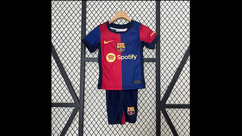 👉🏻⚽️2024/25 Barcelona Home Kids Kit