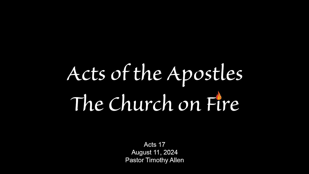 Acts 17 Paul in Thessalonica, Berea, and Athens