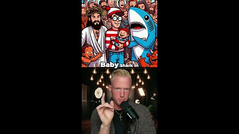 Can you find Baby Shark and Jesus...⁉️🦈 #shorts #babyshark