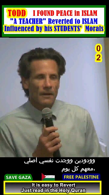 Influenced by his STUDENTS' Manors - Todd FOUND PEACE in ISLAM بتأثير،من أخلاق طلابه - تود وجد