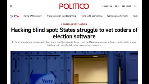 POLITICO | Ukrainian national anthem written into a voter database